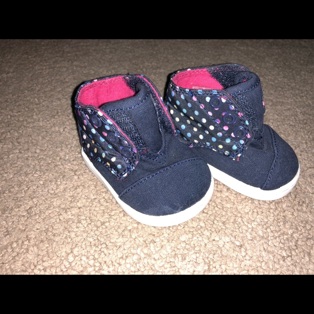Tiny Toms High Tops polka dots